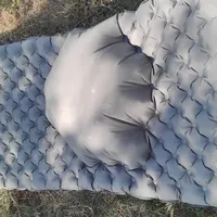 Матрац туристичний надувний одномісний Naturehike CNH22DZ018, надлегкий, 183x64x7 см, зелений, для туризму із мішком для надування — Photo 15