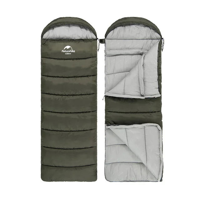 Спальник з капюшоном Naturehike U350 NH20MSD07, (1°c), правий, коричневий — Photo 2