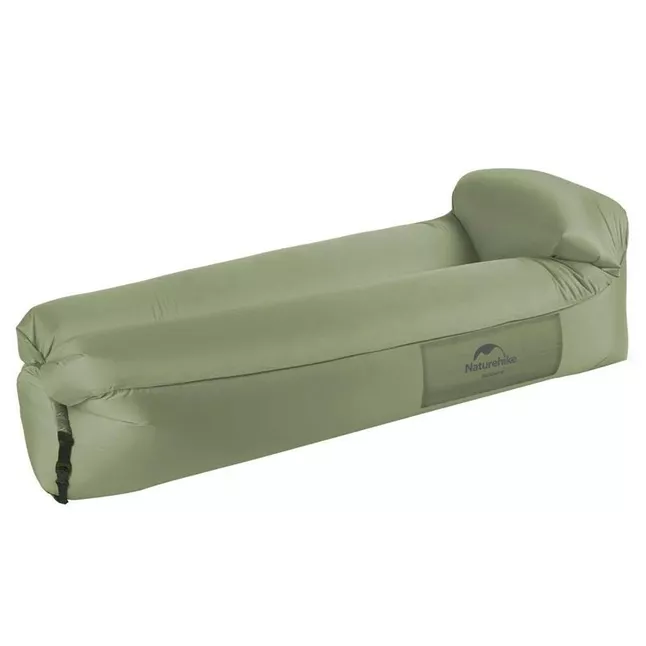 Матрац, ламзак надувний Naturehike NH20FCD06, 180х70х52 см, оливковий, має чохол-рюкзак