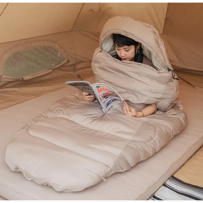 Спальный мешок овальный Naturehike PS300 CNK2350WS026, серый — Photo 6