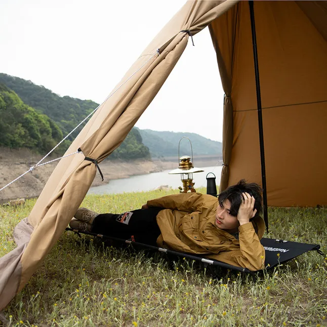 Ліжко складане Naturehike XJC05 NH20JJ001, Поліестер Oxford / алюміній, чорний (6927595768822) — Photo 6