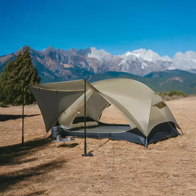 Намет двомісний ультралегкий Naturehike Mongar UL CNK2550WS016, коричневий — Photo 2
