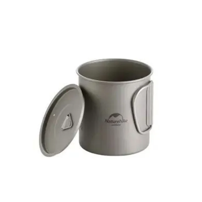 Кружка титанова з ручкою 600 мл Naturehike NH20CJ005 — Photo 6