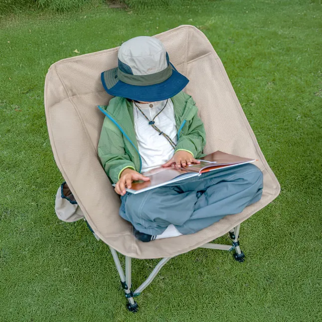 Стілець складаний Naturehike Stellaluna T04 CNK2550JJ022, вуглецева сталь, хакі — Photo 5