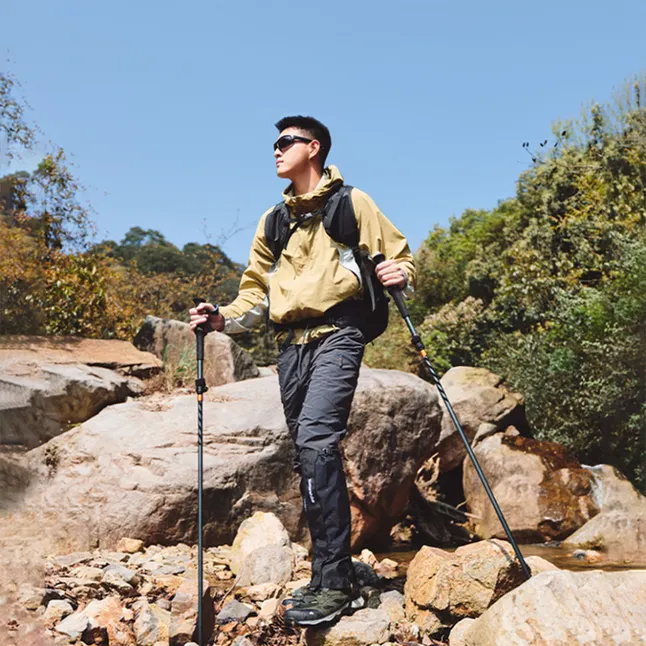 Трекінгова палиця Naturehike CNK2450DS012, 115-135 см, синя — Photo 1