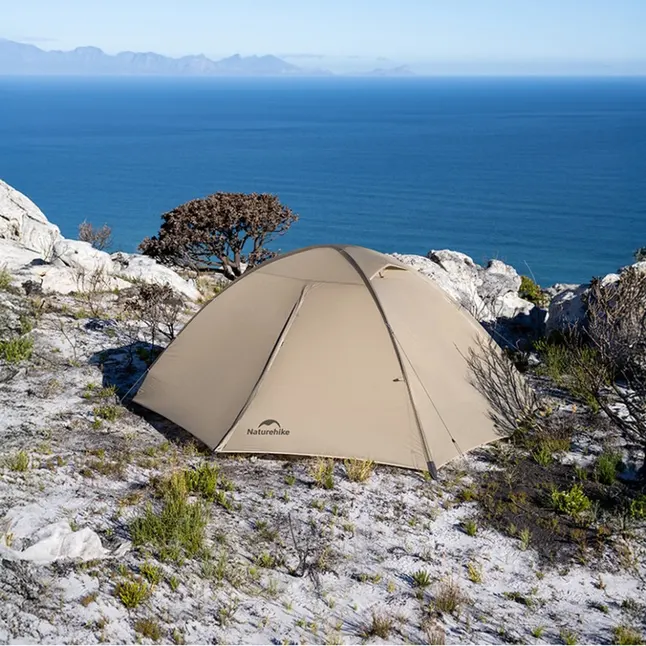 Намет надлегкий двомісний Naturehike Jiling Pro CNK2650WS013, 20D, пісочний — Photo 4