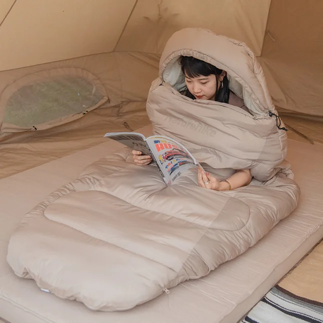 Спальний мішок овальний Naturehike PS300 CNK2350WS026, бежевий — Photo 5