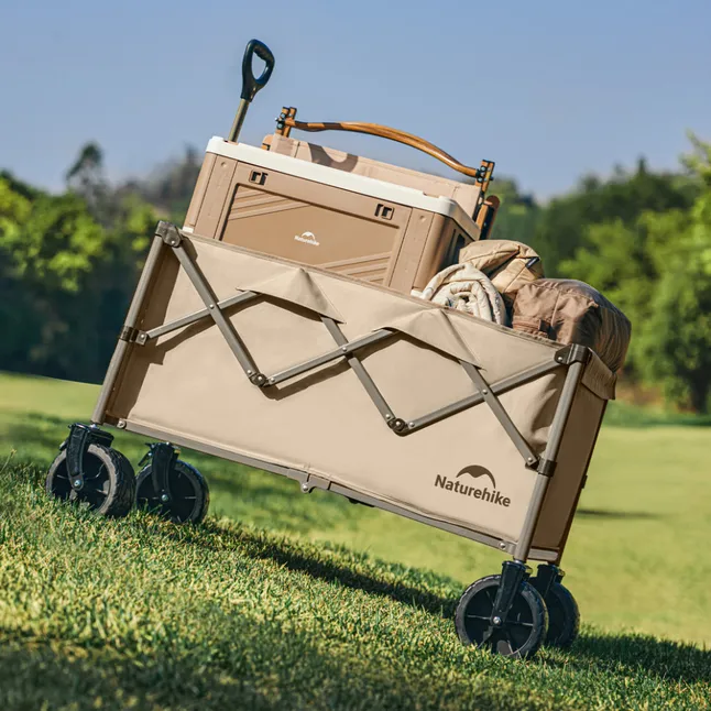 Візок туристичний складаний Naturehike Light CNK2350JJ012, 100 л, коричневий — Photo 3