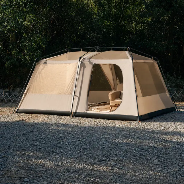 Намет шестимісний автоматичний Naturehike Village 13 CNK2550WS042, коричневий — Photo 2