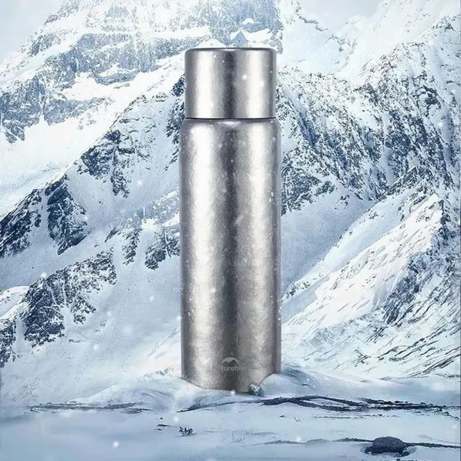 Термос титановий з чохлом Naturehike CNK230CF012 600 ml — Photo 2