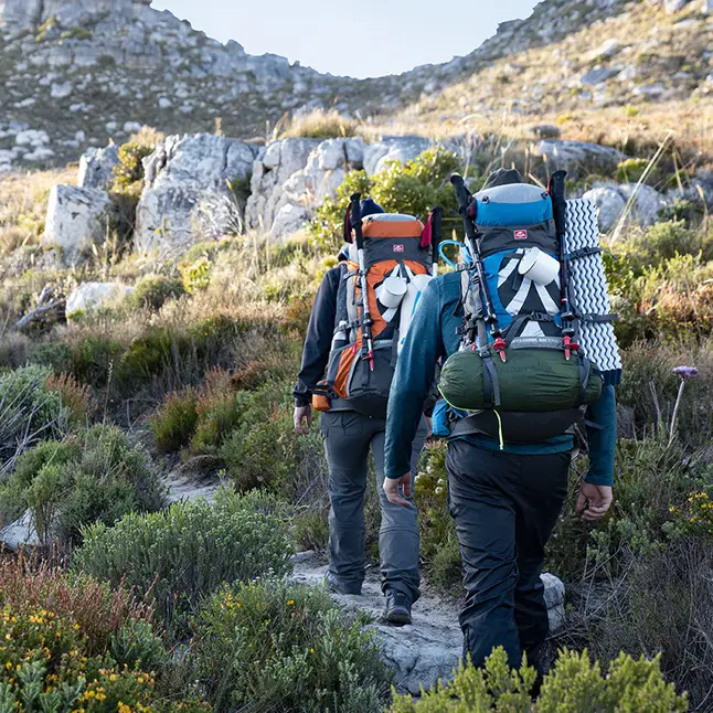 Рюкзак туристичний Naturehike NH70B070-B, 70 л + 5 л, блакитно-сірий — Photo 8