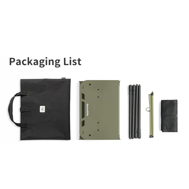 Складаний стіл Naturehike CNK2450JJ025, 60х40 см, алюміній, оливковий — Photo 2