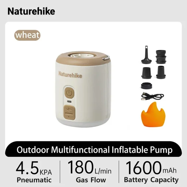 Міні насос - нічник - вентилятор Naturehike CNK2300DQ022, бежевий — Photo 12
