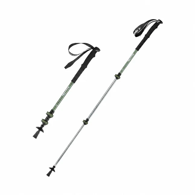 Комплект із трекінгових палиць алюмінієвих, 2 шт Naturehike NH17D001-Z, 61–135 см, зелений