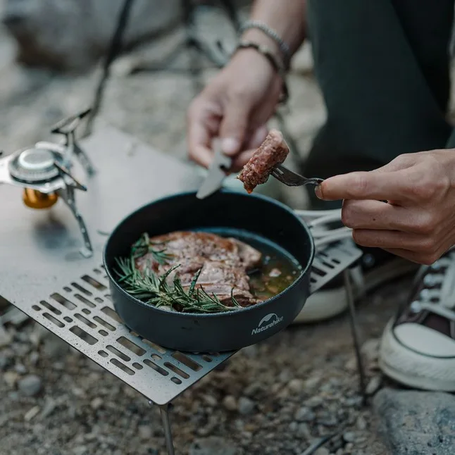 Набір посуду для кемпінгу 2 од. Naturehike CNK2300CJ0002, 1,8 л, алюміній — Photo 6