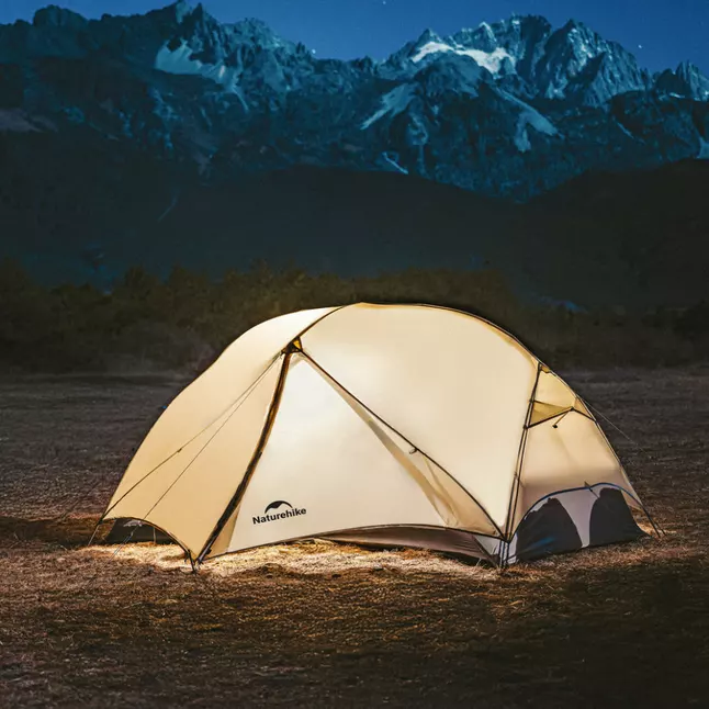 Намет двомісний ультралегкий Naturehike Mongar UL CNK2550WS016, коричневий — Photo 4