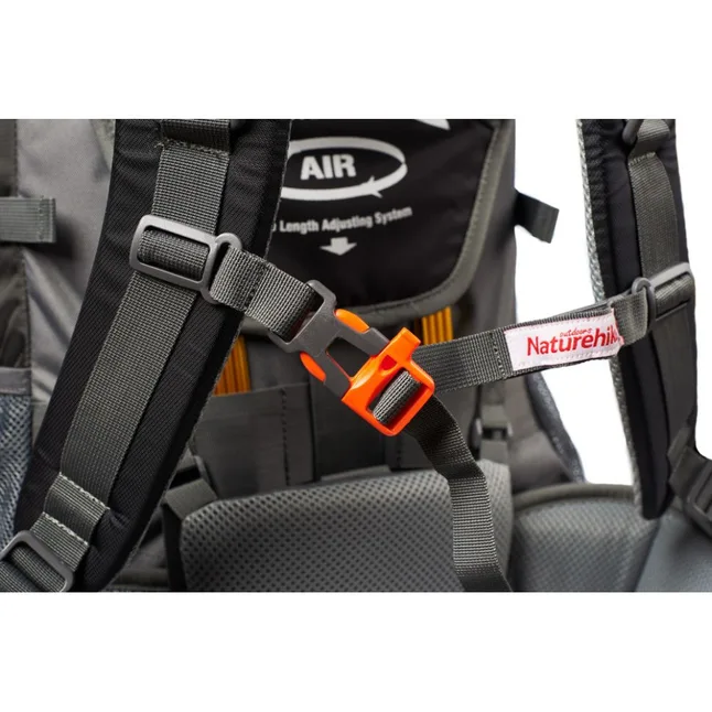 Рюкзак туристичний Naturehike NH70B070-B, 70 л + 5 л, чорно-сірий — Photo 11