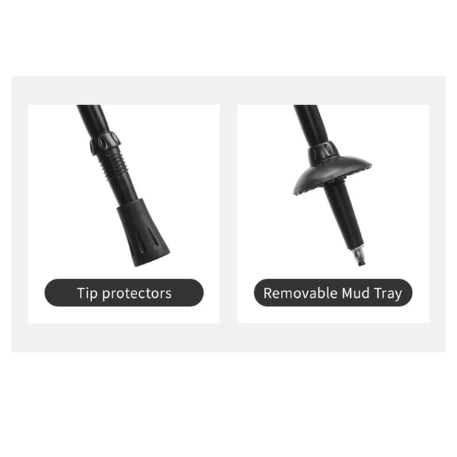 Трекінгова палиця 3-сек. Naturehike CNK2550DS010, 55-120 см, алюміній, зелена — Photo 1