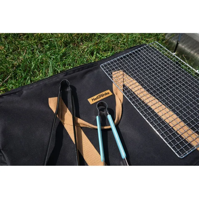 Гриль портативний Naturehike Picnic BBQ Grill NH20CJ006, р-р L, сталь — Photo 12