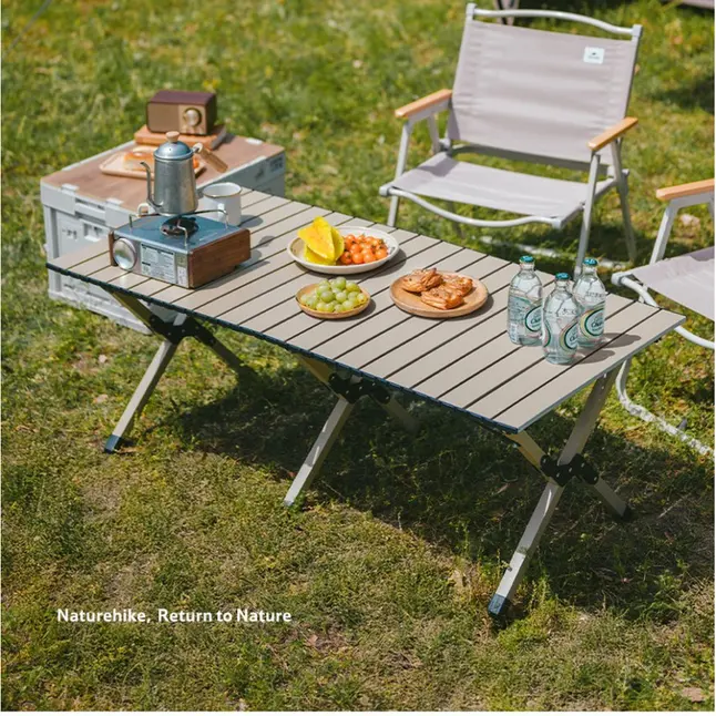 Складаний стіл Naturehike Star Jane T01 CNK2550JJ018, 89х60 см, вуглецева сталь, бежевий — Photo 4