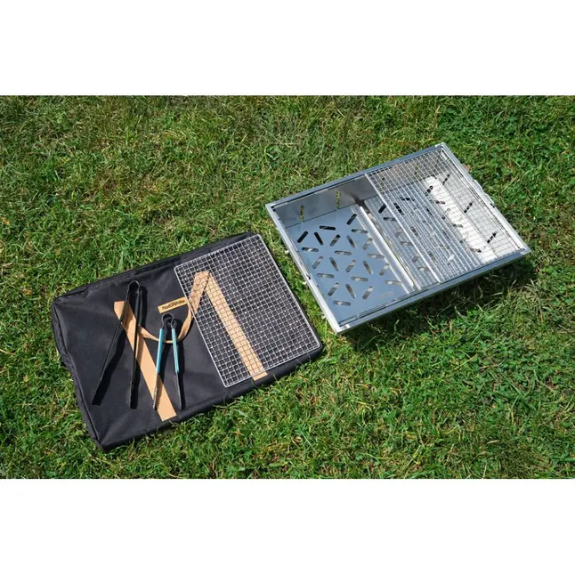 Гриль портативний Naturehike Picnic BBQ Grill NH20CJ006, р-р L, сталь — Photo 11