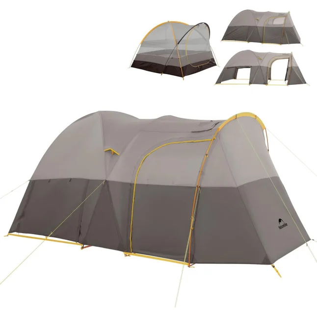 Намет шестимісний Naturehike, KOTA 6, CNK2450WS031, 75D, світло-коричневий — Photo 1