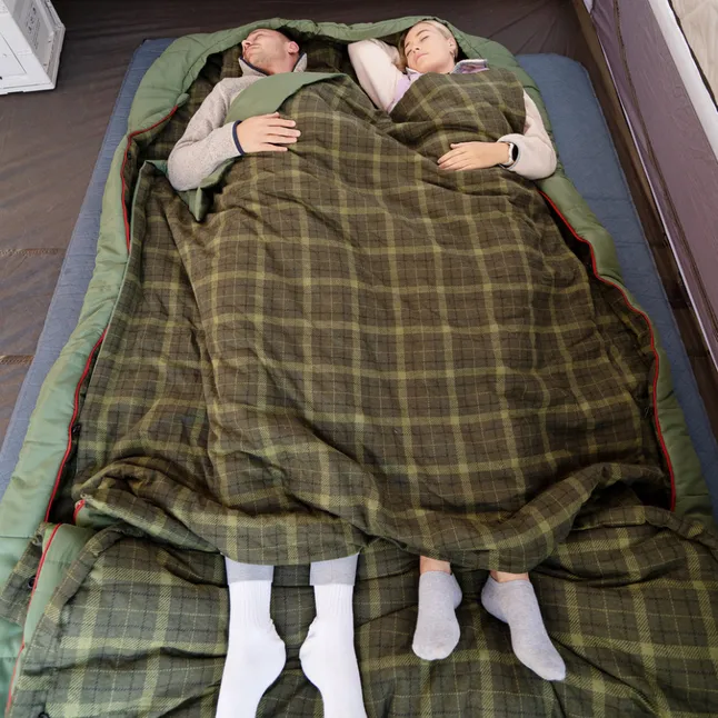 Спальный мешок двухместный с подушками Naturehike CNK2350WS019, зеленый — Photo 6