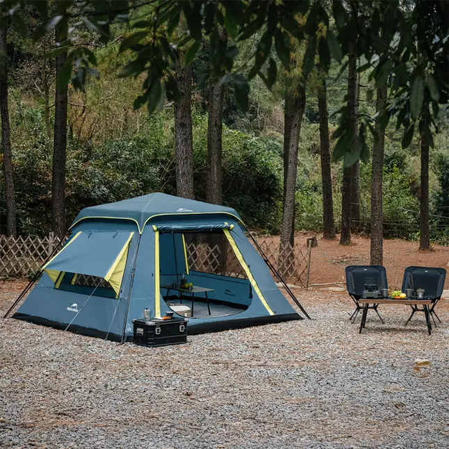 Намет чотиримісний швидкорозкладний Naturehike Cape Lite CNK2650WS022, блакитний — Photo 5
