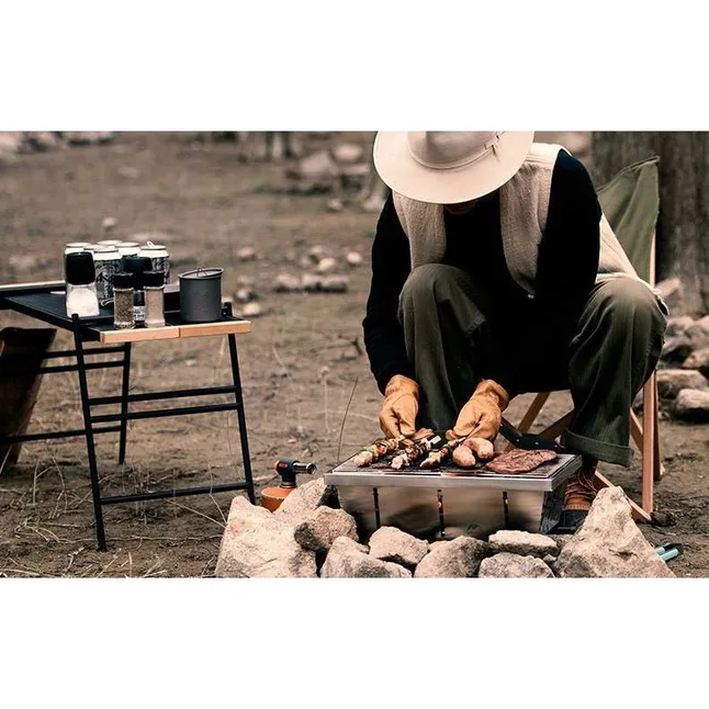 Гриль портативний Naturehike Picnic BBQ Grill NH20CJ006, р-р L, сталь — Photo 8