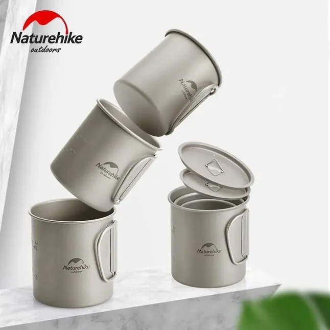 Кружка титанова з ручкою 600 мл Naturehike NH20CJ005 — Photo 2