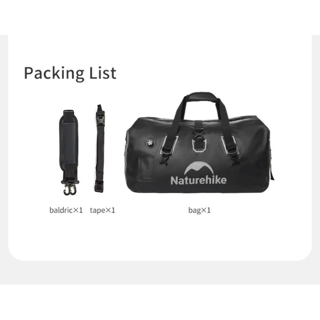 Водонепроницаемая дорожная сумка Naturehike CNK2450XB015, 90 л, черная — Photo 1