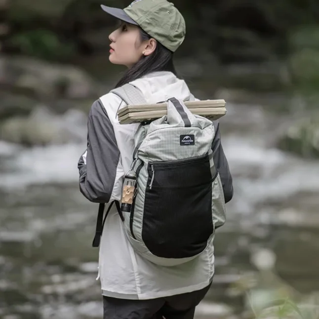 Рюкзак туристичний Naturehike NH20BB206, 20 л, графіт в клітинку — Photo 4