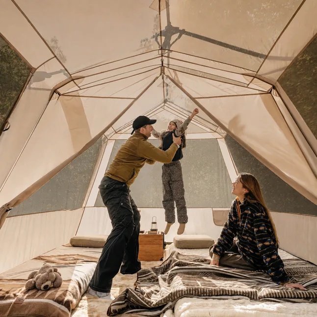 Намет шестимісний автоматичний Naturehike Village 13 CNK2550WS042, коричневий — Photo 3