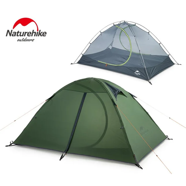 Намет двомісний ультралегкий Naturehike NH15Z006-P, темно-зелений — Photo 3