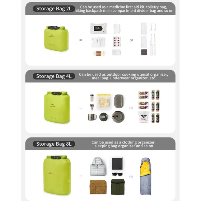 Гермомішок Naturehike CNK2550XB012, 2 л, жовтий — Photo 4