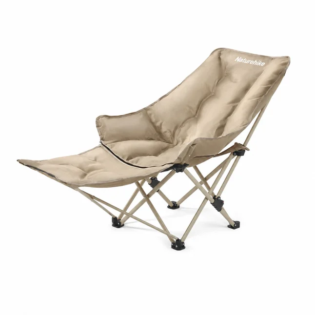 Кресло туристическое складное с подставкой для ног Naturehike Sea Star 001 CNK2450JJ020, хаки