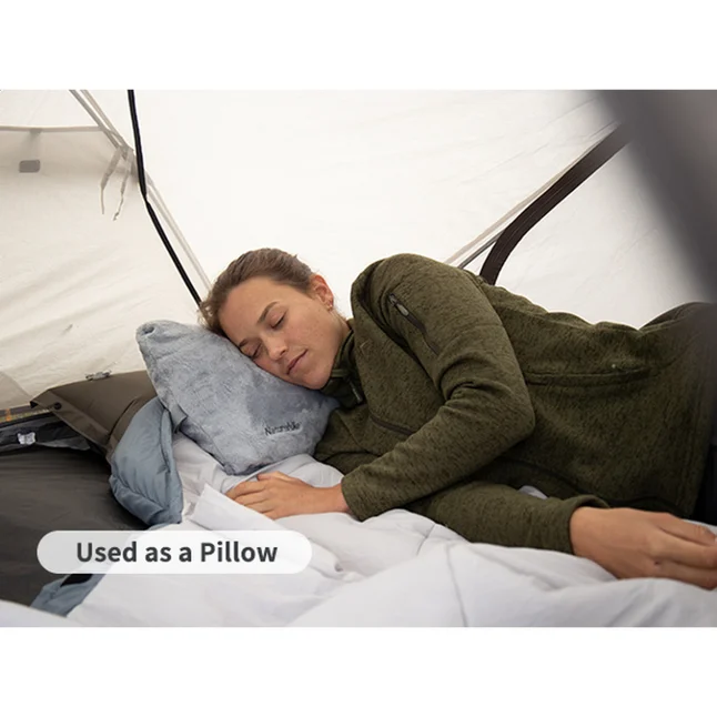 Спальный мешок - подушка Naturehike CNK2300SD022, светло-серый — Photo 9