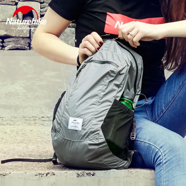 Рюкзак компактний надлегкий Naturehike NH17A012-B, 18 л, Сірий — Photo 6