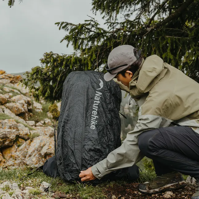 Чохол для рюкзака Naturehike CNK2450PJ010, M, чорний — Photo 7