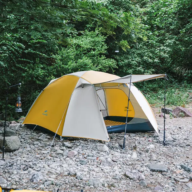 Намет двомісний Naturehike CNK2300ZP024, жовтий — Photo 1