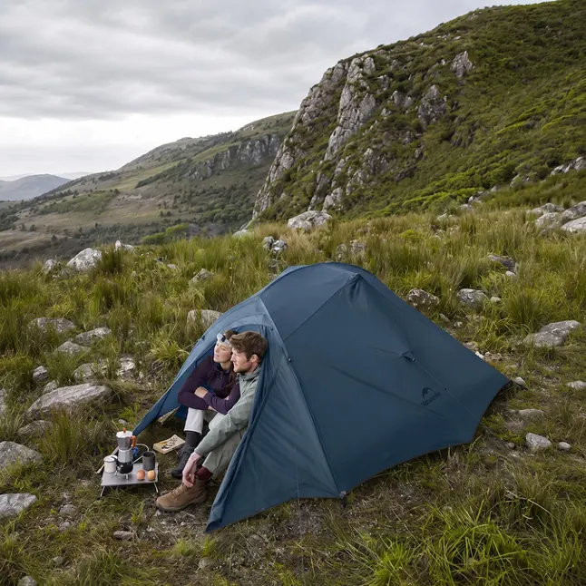 Намет надлегкий тримісний Naturehike Cloud Up Pro CNK2350WS020, 20D, блакитний — Photo 1