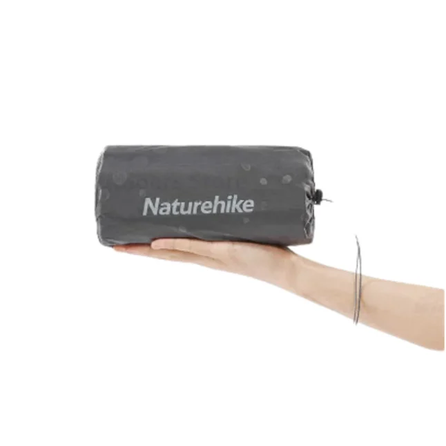 Матрац туристичний надувний одномісний Naturehike CNH22DZ018, надлегкий, 183х58х7 см, зелений, для туризму із мішком для надування — Photo 5