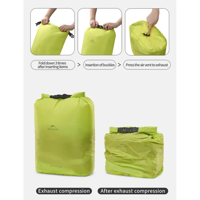 Гермомішок Naturehike CNK2550XB012, 2 л, жовтий — Photo 3