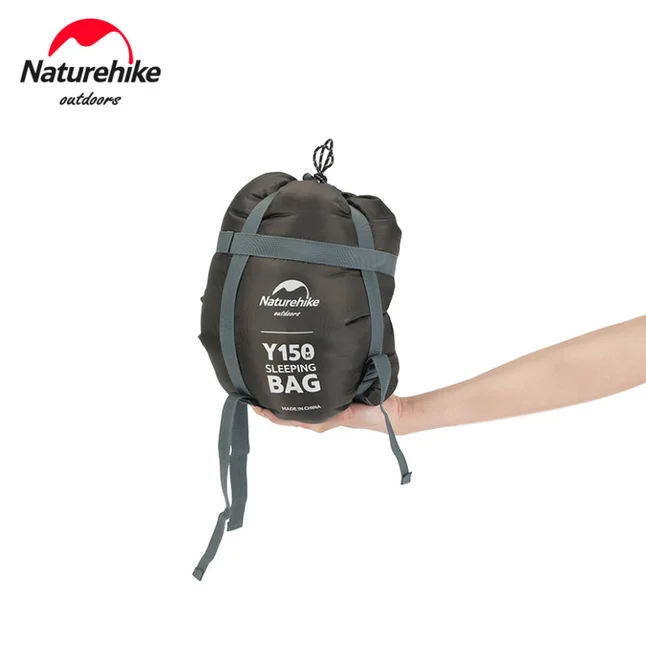 Спальник з капюшоном та закругленим дном Naturehike Y150 NH21MSD08 лівий, темно-блакитний — Photo 2