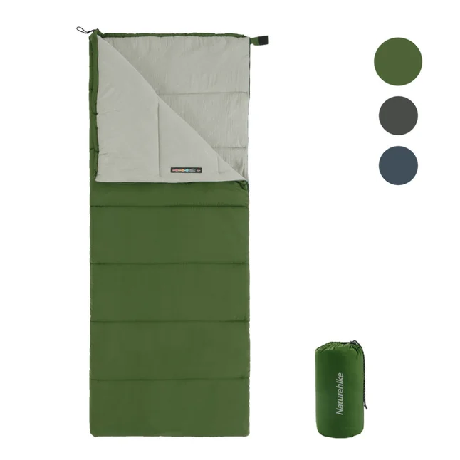 Спальный мешок Naturehike F150 NH22MSD05, 190x75 см, (13°C), зеленый