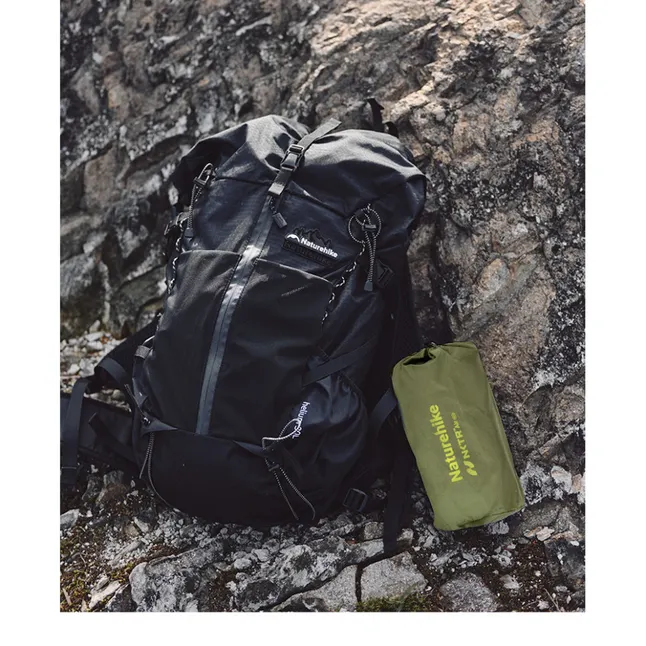Матрац туристичний надувний одномісний Naturehike CNK2450WS014, надлегкий, 196х64х8 см, зелений із мішком для надування — Photo 6