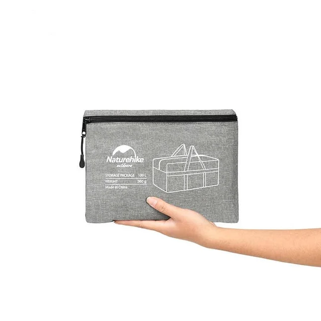 Сумка для зберігання портативна Naturehike NH17S021-L, 100 л, темно-сірий — Photo 3