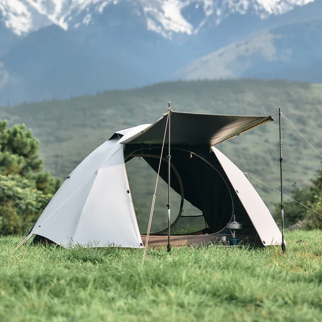 Намет тримісний Naturehike Greek Style CNK2300ZP024 світло-кавовий — Photo 10