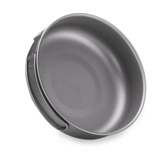 Сковорідка титанова з розкладною ручкою Naturehike NH18T010-A, 17 см — Photo 2