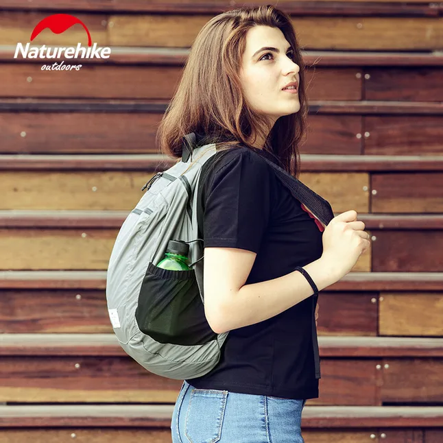 Рюкзак компактний надлегкий Naturehike NH17A012-B, 18 л, Сірий — Photo 7